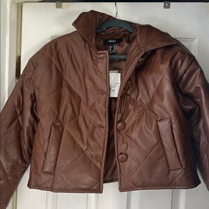 Brown Quilted Jacket